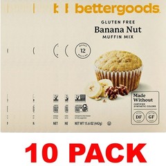 bettergoods Banana Nut Muffin Mix GLUTEN FREE 15.6 oz Box – 10 BOXES