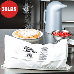 30Lbs. Premium Carnival King Concession Funnel Cake Mix Donut Fryer(6)x5lb Bag