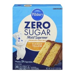 Pillsbury ZERO SUGAR Moist Supreme Premium Cake Mix Classic Yellow 454 Gr