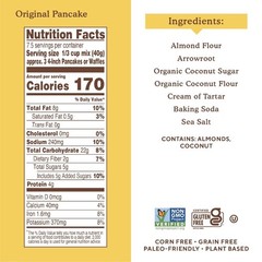 Gluten-Free Almond Flour Pancake and Waffle Mix, 10.7 oz, 2 Pack