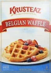 Krusteaz Belgian Waffle Mix, Zero Grams Trans Fat, Recipe included, 5 Pound Bag
