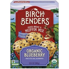 Birch Benders Quick Bread & MUFFIN Mix Organic Blueberry Real Blueberries 2 Pack
