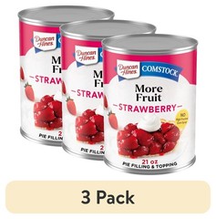 (3 pack) Hines Comstock, Premium Strawberry Pie Filling & Topping, Ready to Use