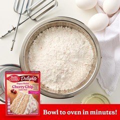Betty Crocker Delights Super Moist Cherry Chip Cake 13.25 Ounce (Pack of 1)
