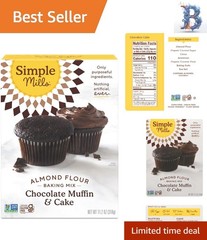 Gourmet Chocolate Muffin & Cake Mix – Low Glycemic Almond Flour – 11.2 Ounce