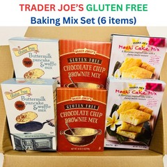 Trader Joe’s Gluten Free Baking Mix Set, Brownie, Pancake, Mochi, 6 Pack