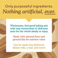 Almond Flour Artisan Bread Mix – Gluten Free, Paleo, Plant Based, 10.4 oz, 3 …