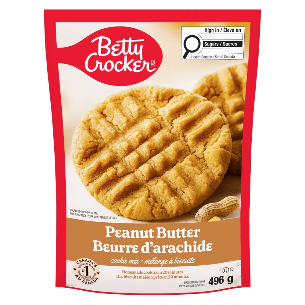 Betty Crocker Peanut Butter Cookie Mix 496g Baking Dessert Sweet Treats