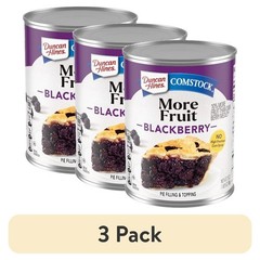 Blackberry Pie Filling and , 21 oz, 3 Pack, Fruit Enhanced