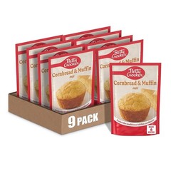 Betty Crocker Cornbread and Muffin Baking Mix, 6.5 oz. Ounce (Pack of 9)