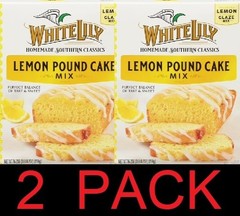 White Lily Lemon Pound Cake Mix Tart & Sweet 16.2 oz Box – 2 PACK