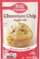 Chocolate Chip Muffin Mix (6.5 oz) – No Artificial Colors, Ready in Minutes