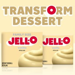 (8 pack) Jell-O Vanilla Instant Pudding Mix & Pie Filling, 5.1 oz. Box