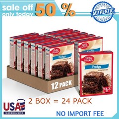 (24 pack) Betty Crocker Favorites Fudge Brownie Mix, 16.3 oz