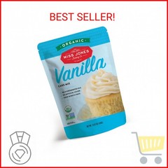 Miss Jones Baking Organic Yellow Cake and Cupcake Mix, Non-GMO, Vegan-Friendly,