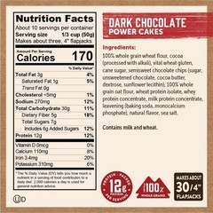 KODIAK Protein Cakes DARK CHOCOLATE Flapjack & Waffle Mix 18 oz Box – 12 PACK