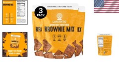 Delicious Dutch Cocoa Sugar-Free Brownie Mix – Keto Friendly, 3 Pack