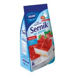 GELLWE COLD CHEESECAKE MIX – 193G – FLUFFY INSTANT CAKE DESSERT BAKE JELLY