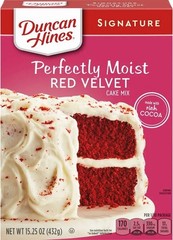 DUNCAN HINES Perfectly Moist RED VELVET Cake Mix 15.25 oz Box