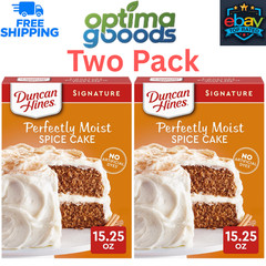 Duncan Hines Signature Perfectly Moist Spice Cake Mix, 15.25 oz, Pack of 2
