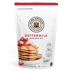 King Arthur Buttermilk Pancake Mix Just Add Water, Sourced Non-GMO – 16 Oz