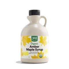 Whole Foods Market, Organic Grade A Amber Maple Syrup, 32 Fl Oz – Pack Of 2