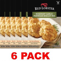 Red Lobster Rosemary Garlic Parmesan Biscuit Mix 11.36 oz Box – 6 PACK
