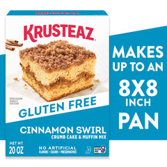 Krusteaz Gluten Free Cinnamon Swirl Crumb Cake and Muffin Mix, Gluten Free Bakin