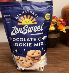 Keto Low Carb XXL Chocolate Chip Cookie Mix Sugar/Grain/GMO free 27 oz HUGE PAC