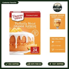 Signature Perfectly Moist Orange Cake Mix – Rich Flavor, Easy Prep, 15.25 oz