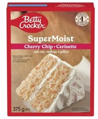 Betty Crocker Super Moist Cherry Chip Cake Mix, 375g