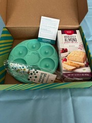 Tastefully Simple Donut Bites Set – Absolutely Almond Pound Cake Mix & Pan – NEW