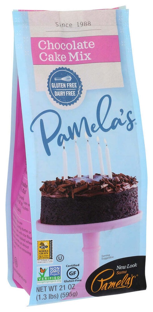 Pamela’S Chocolate Cake Mix Gluten Free 21 Oz Pack Of 1
