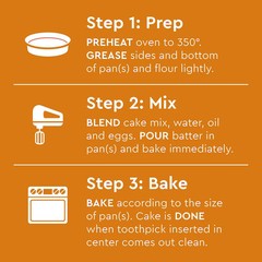 Duncan Hines Signature Perfectly Moist Orange Supreme Cake Mix 15.25 oz (3 Pk)