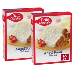 Betty Crocker ANGEL FOOD Cake Mix, 16 oz, 2 Boxes