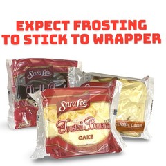 Sara Lee Iced Double Chocolate Cake, Individually Wrapped, 2.5 Oz | Pack of 12