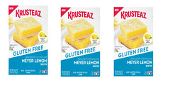 Krusteaz Gluten Free Meyer Lemon Bar Mix 18.42 oz (pack of 3)
