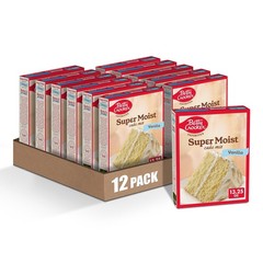 Betty Crocker Favorites Super Moist Vanilla Cake 13.25 Ounce (Pack of 12)