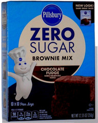 A1 Best Pillsbury Zero Sugar Dark Chocolate Fudge Brownie Mix 1~12.35 Oz Box.