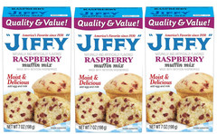 Raspberry Muffin Mix (3 Boxes, 7 oz each box)