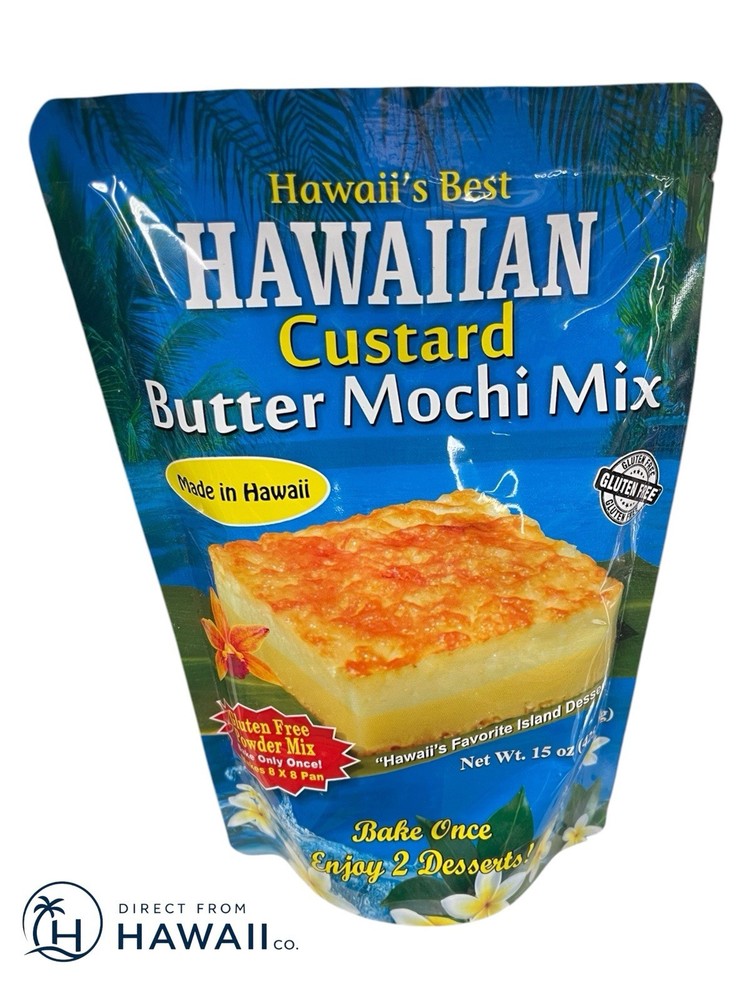 Hawaii’s Best HAWAIIAN CUSTARD BUTTER MOCHI 15 oz Dessert Mix