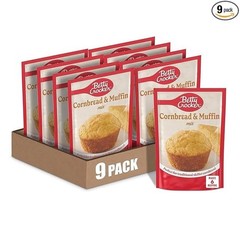 Betty Crocker Cornbread and Muffin Baking Mix, 6.5 oz. (Pack of 9)