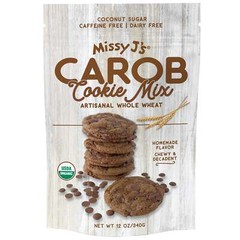 Missy J’s Organic Carob Whole Wheat Cookie Mix, Healthy Snacks, Dairy Vegan Free