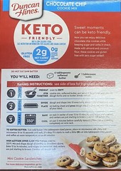 Duncan Hines KETO FRIENDLY Chocolate Chip Cookie Baking Mix 8.8 Oz Box