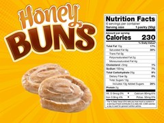 LITTLE DEBBIE PASTRY SNACK CAKE HONEY BUNS 6 CT EACH (1)