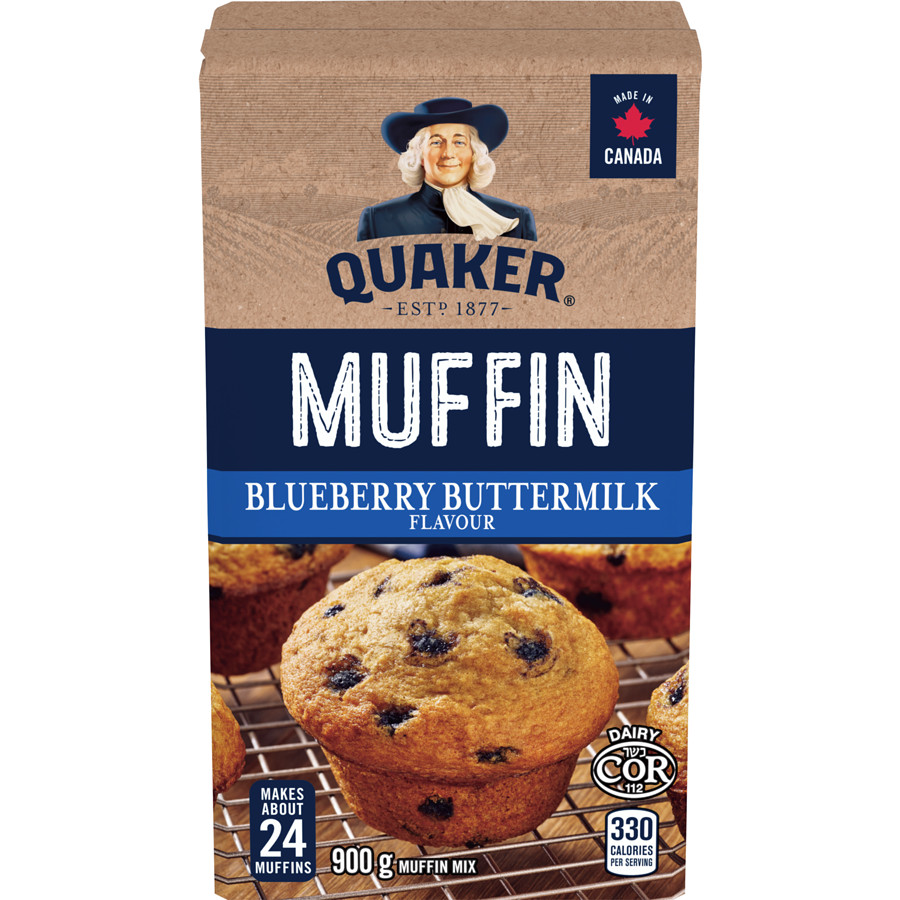 2-Pack Quaker Blueberry Buttermilk Flavour Muffin Mix