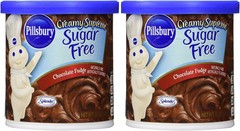 Pillsbury Creamy Supreme Sugar-Free Chocolate Fudge Frosting 15 oz (Pack of 2)
