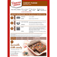 Duncan Hines Brownie Mix, Chewy Fudge, 18.3 oz. 6 pack