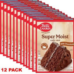Betty Crocker Favorites Super Moist Milk Chocolate Cake Mix 13.25oz Box –12 PACK