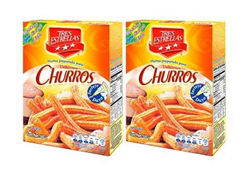 Churros Mix Pack of 2 17.64 Oz Easy to Make Just Add Water with Piping Bag